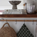 Kitchen Rail Aveny - 600mm - Complete - Oak/Brushed Stainless