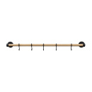 Kitchen Rail Aveny - 600mm - Complete - Oak/Matte Black