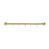 Kitchen Rail Aveny - 600mm - Complete - Polished Untreated Brass