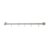 Kitchen Rail Aveny - 600mm - Complete - Brushed Stainless