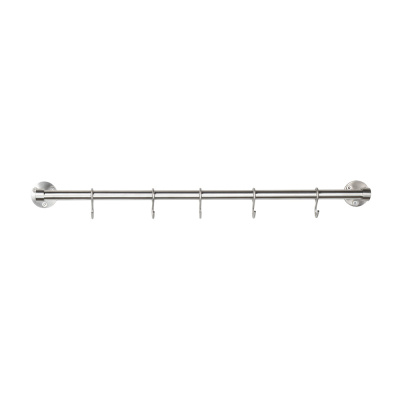 Kitchen Rail Aveny - 600mm - Complete - Brushed Stainless in the group Hooks / Show all hooks / Kitchen Rail at Beslag Online (948001-41)