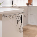 Kitchen Rail Aveny - 600mm - Complete - Brushed Stainless