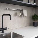 Kitchen Rail Aveny - 600mm - Complete - Brushed Stainless