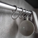 Kitchen Rail Aveny - 600mm - Complete - Brushed Stainless