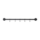Kitchen Rail Aveny - 600mm - Complete - Matte Black
