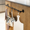 Kitchen Rail Aveny - 600mm - Complete - Matte Black