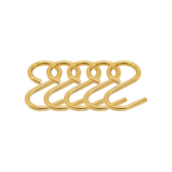 Hook Aveny - 5-p - Polished Untreated Brass