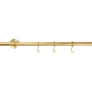 Hook Aveny - 5-p - Polished Untreated Brass
