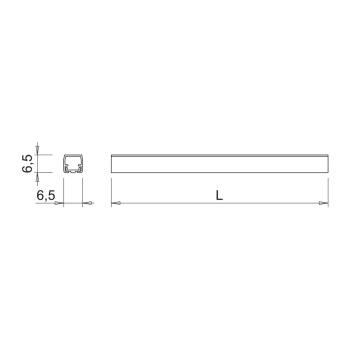 Cover Profile Magy - 2000mm - Black
