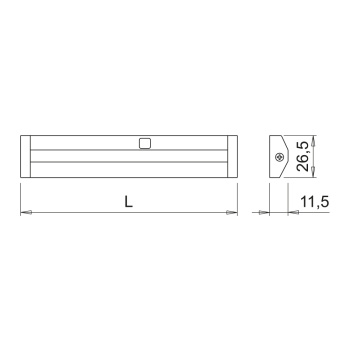 LED-Profile Sidy UHE IFR DX 24V 2700K - Black