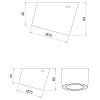 LED-Spot Unika -  USB - Stainless Look