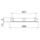 LED-Spot Atom - Stainless look 