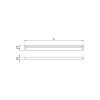 LED-Profile Blade - 2000mm - Matte Black