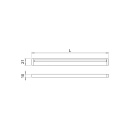 LED-Profile Blade - 2000mm - Aluminum