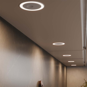 LED-Spot Holl D-M with lid - Stainless Steel Look