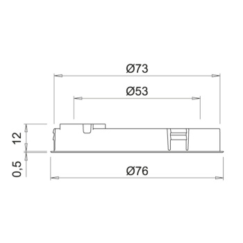 LED-Spot Holl D-M - Stainless Steel Look