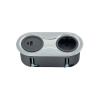 Power Socket Infini - Stainless Steel Look