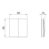 Dimmer Wireless Kiny - Double - Black