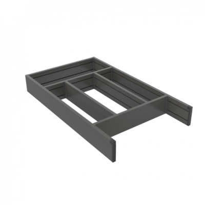  Cutlery drawer Flex Basic - Dark Grey in the group Storage / Show all storage / Cutlery Trays & Cutlery Organiser at Beslag Online (Besticklada_FlexBasic_Gra)
