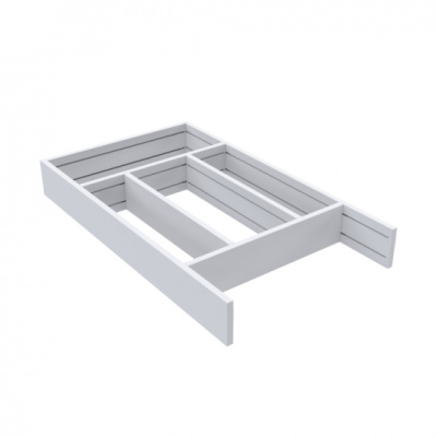  Cutlery drawer Flex Basic - White in the group Storage / Show all storage / Cutlery Trays & Cutlery Organiser at Beslag Online (Besticklada_FlexBasic_vit)