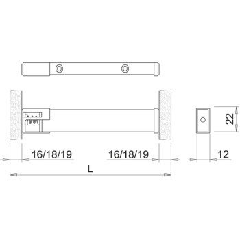 LED-Luminaire Baski SF - Stainless Steel Look