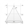 Bathroom Mirror LED-Light Nite - Black