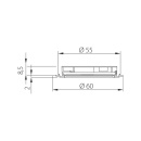 LED-Spot Stella Flat - Stainless Look