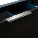 Edge Pull Handle Curve - Stainless Steel Finish