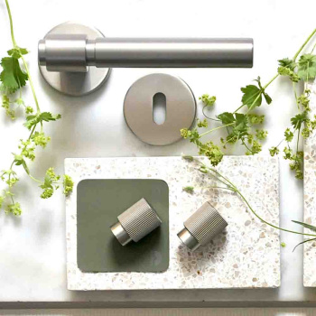 Door Handle Helix 200 Plain - Stainless Steel Finish