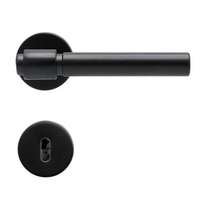 Door Handle Helix 200 Plain - Black in the group Door handles / Color/Material / Black at Beslag Online (dht-plain-svart)
