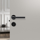 Door Handle Helix 200 Plain - Black
