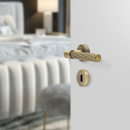Door Handle Helix 200 Stripe - Antique Bronze