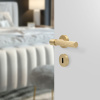 Door Handle Helix 200 Stripe - Brass