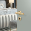 Door Handle Helix 200 Stripe - Brass