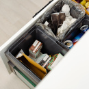 Kitchen Recycling Bin - Cube Compact Eco - Dark Grey