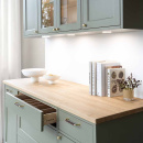 Handle 1353 - Polished Brass/Brown Leather