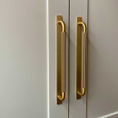 Handle Helix/Back Plate - Brass