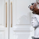 Handle Helix/Back Plate - Brass