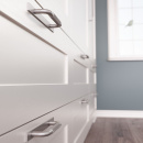 Handle Helix/Back Plate - Stainless Steel Finish