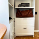 Handle 1353 - Nickel Plated/Brun Leather Wrapped