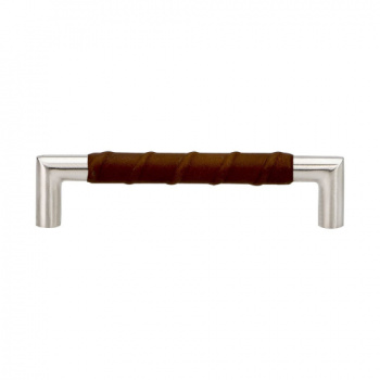 Handle Norma 12 - Stainless Steel/Brown Leather
