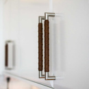 Handle Norma 12 - Stainless Steel/Brown Leather