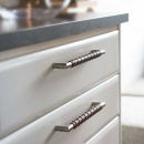 Handle Norma 12 - Stainless Steel/Brown Leather