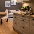 Handle Norma 12 - Stainless Steel/Brown Leather