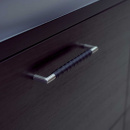 Handle Norma 12 - Stainless Steel/Black Leather