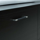 Handle Norma 12 - Stainless Steel/Black Leather