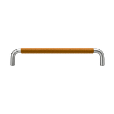Handle SS-A - Stainless/Natural Leather Wrapped in the group Cabinet Handles / Color/Material / Stainless at Beslag Online (htg-ss-a-r.f-natur-svept)