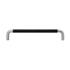 Handle SS-A - Stainless/Black Leather Wrapped