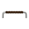 Handle SS-A -  Stainless Steel/Brown Leather