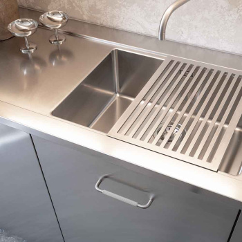 Handle Helix Stripe - Stainless Steel Finish